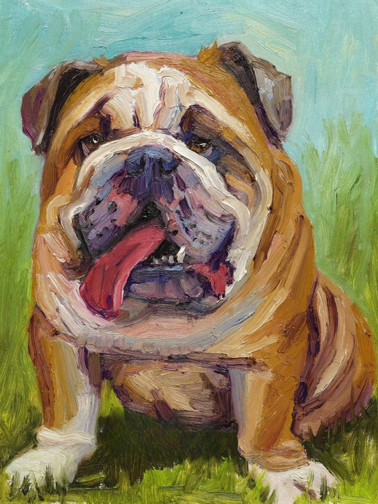 Dog English Bulldog | Diamond Painting