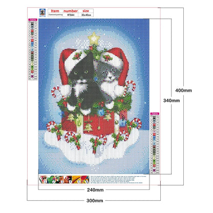 Christmas Cat | Diamond Painting