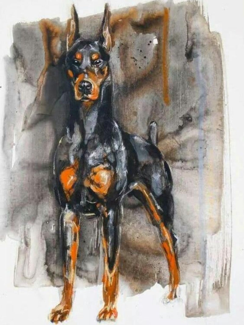 Dog Doberman | Diamond Painting