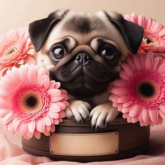 Dog Pug | Diamond Painting