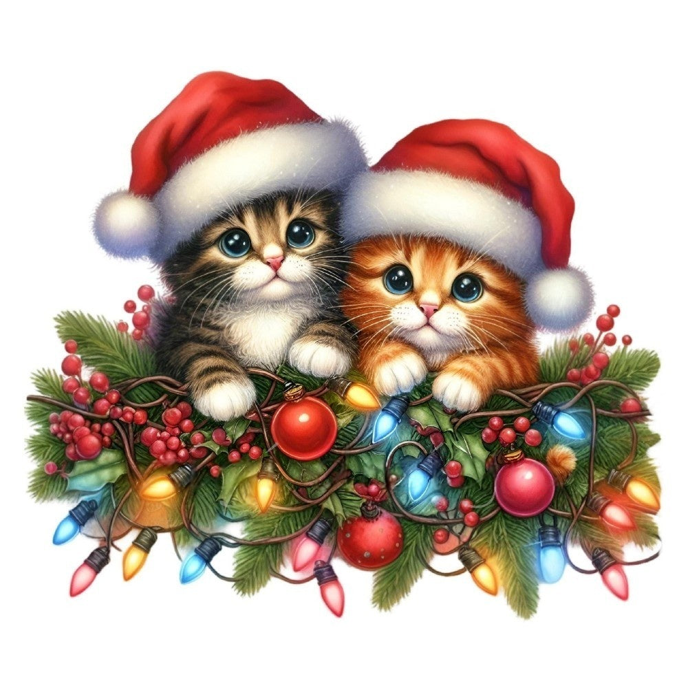 Christmas cat | Diamond Painting