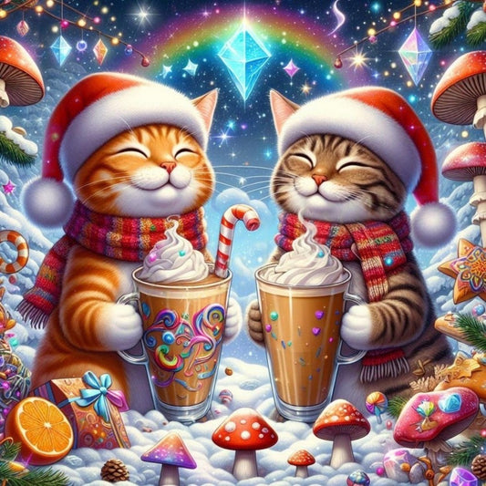 Christmas cat | Diamond Painting