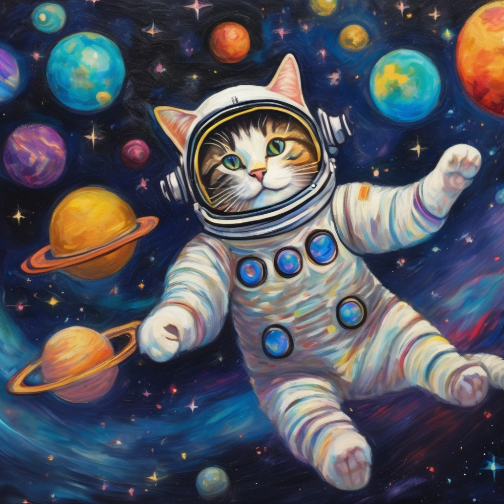 Cats in Space | Diamond Painting