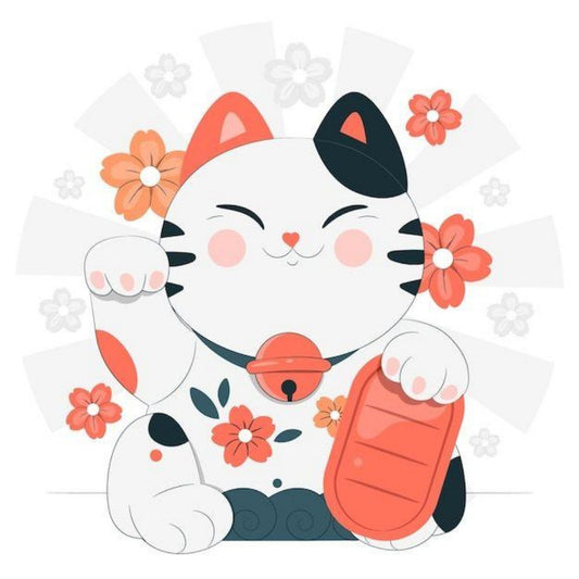 Bell Lucky Cat | Diamond Painting