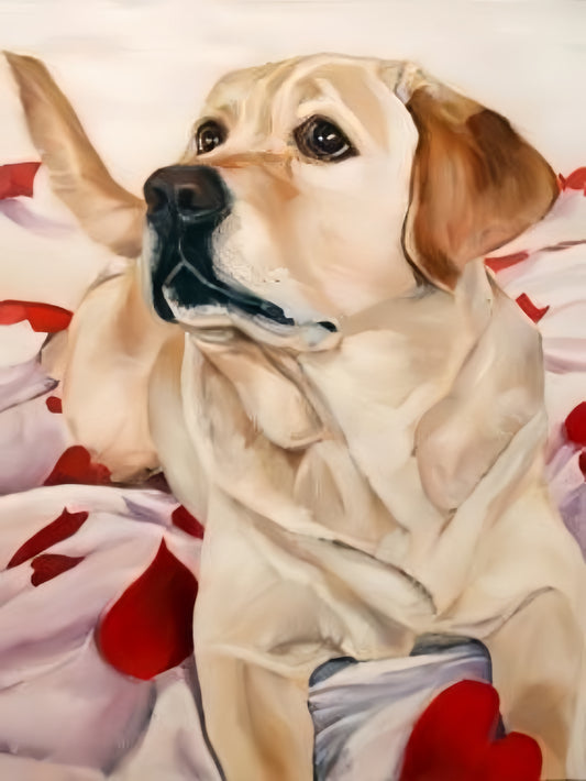 Yellow Labrador Dog | Diamond Painting