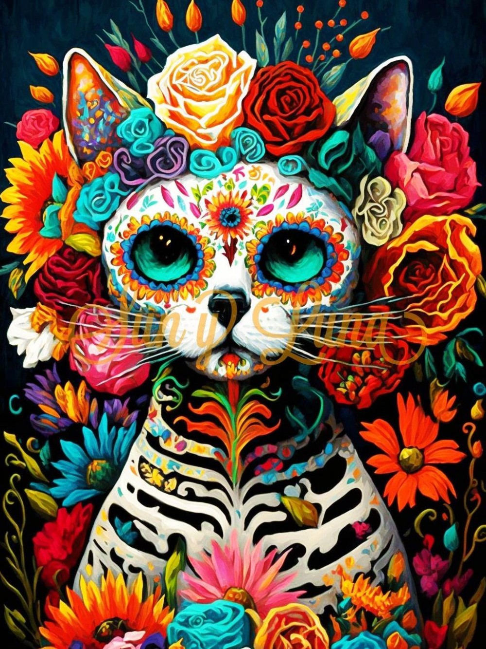 Colorful Cat | Diamond Painting