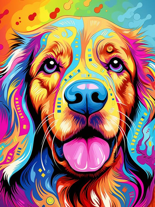 Dog Golden Retriever | Cross Stitch Embroidery