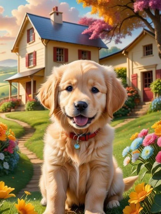 Golden Retriever Dog | Diamond Painting