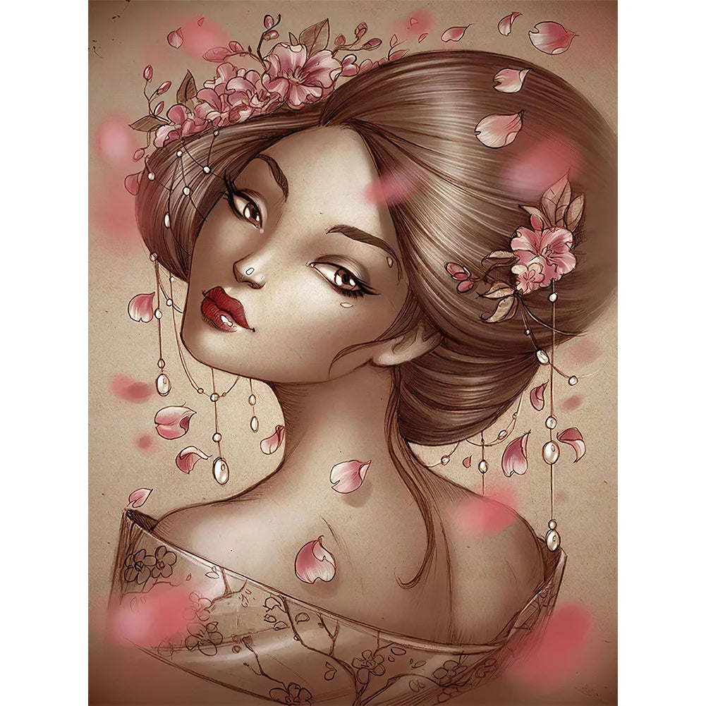 Beautiful Girl | Cross Stitch Embroidery