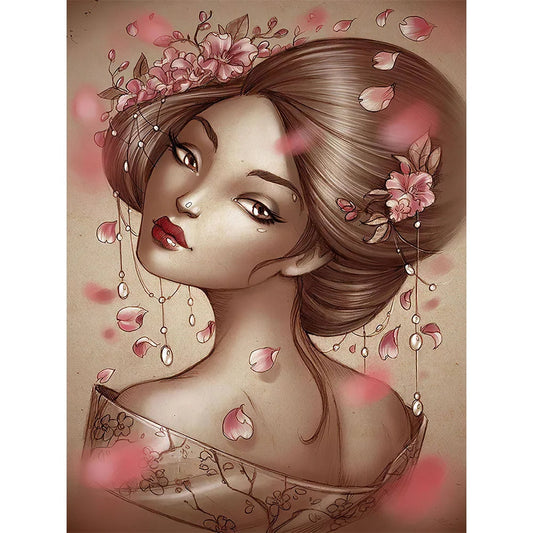Beautiful Girl | Cross Stitch Embroidery