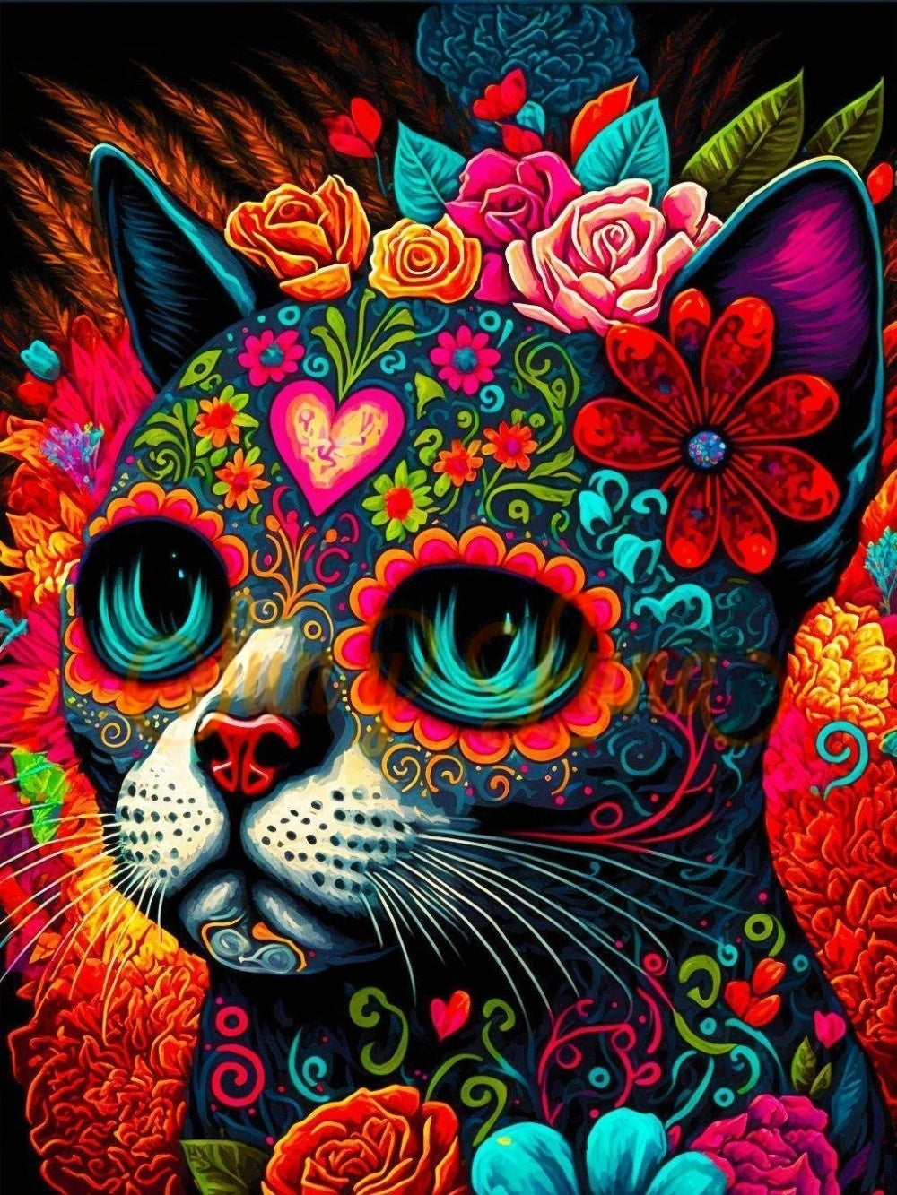 Colorful Cat | Diamond Painting