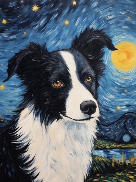 Dog Border Collie | Diamond Painting