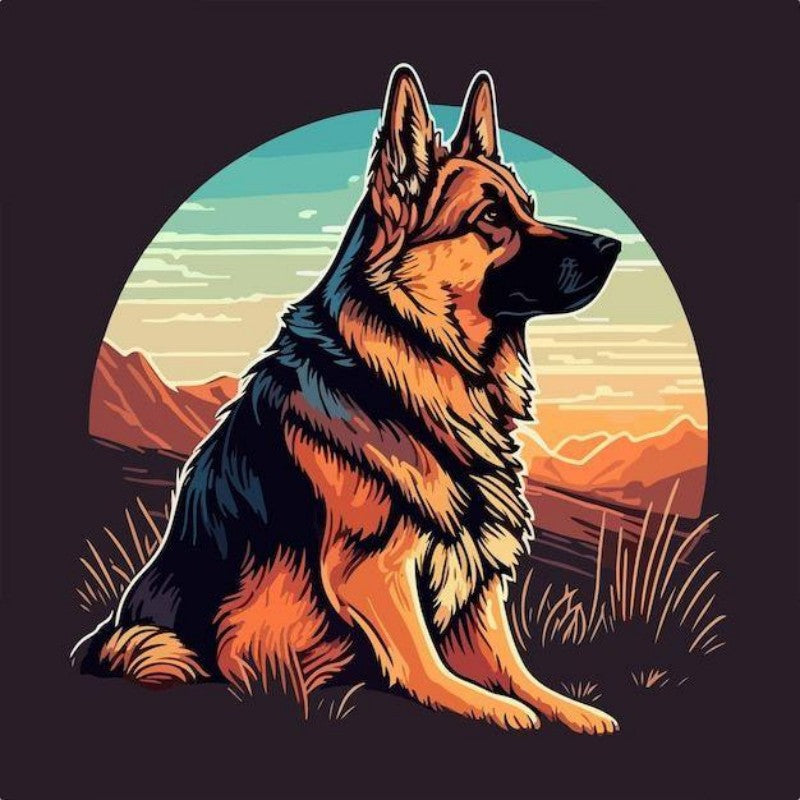 Dog German Shepherd | Diamond Painting