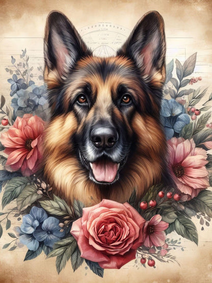 Dog German Shepherd | Diamond Painting