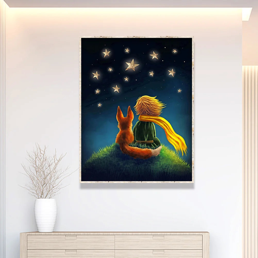 Little Prince And Dog | Diamond Painting