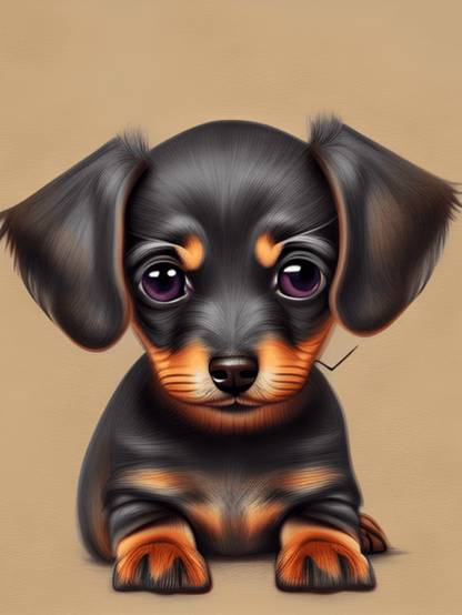 Dachshund Dog | Diamond Painting