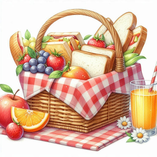 Basket Picnic | Diamond Painting