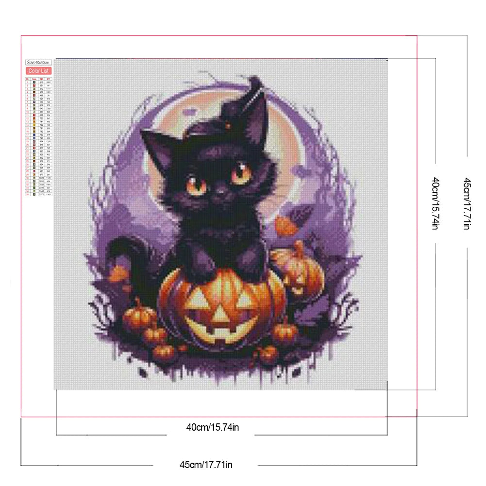 Halloween Black Cat | Diamond Painting