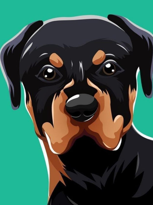 Rottweiler Dog | Diamond Painting