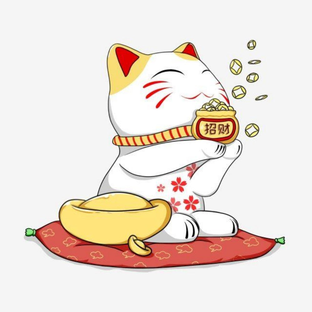 Bell Lucky Cat | Diamond Painting