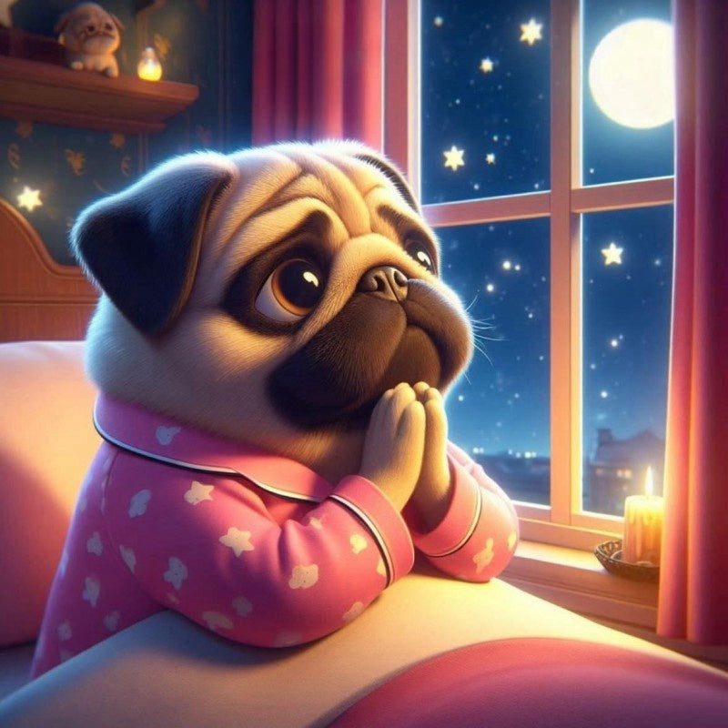 Dog Pug | Diamond Painting