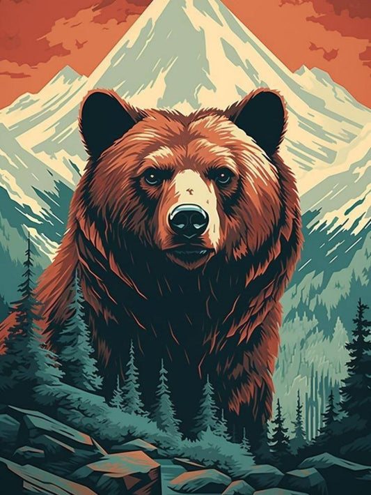 Brown Bear | Diamond Painting