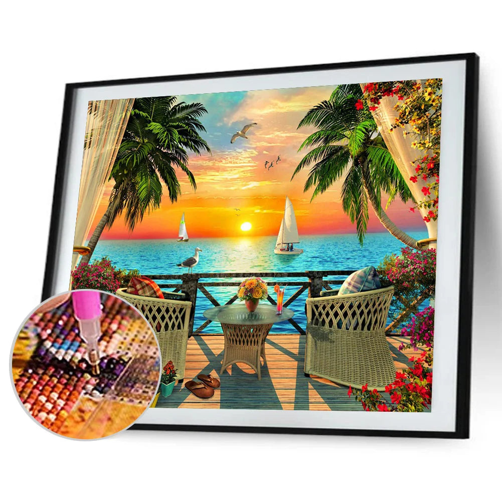 Enjoy The View From The Balcony | Diamond Painting