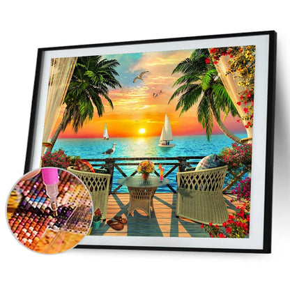 Enjoy The View From The Balcony | Diamond Painting