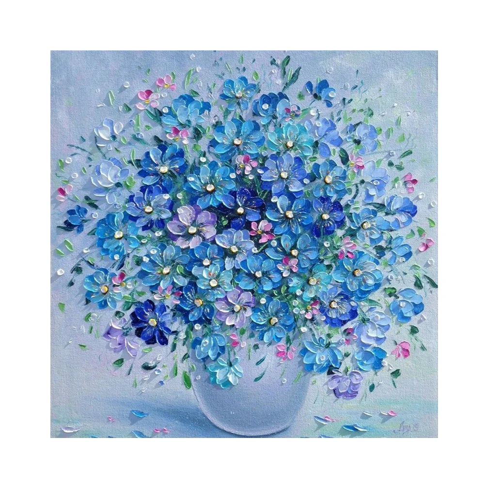 Blue Flower | Diamond Painting