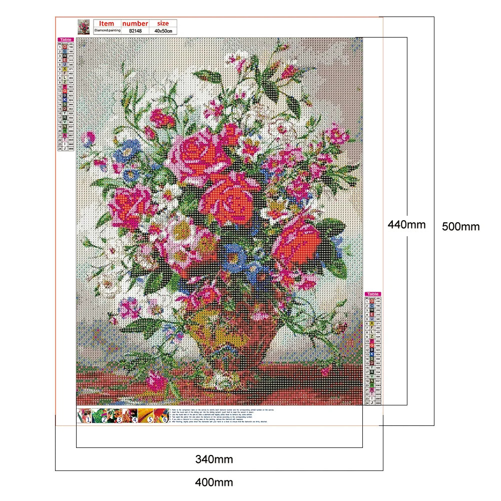 Flower In The Vase | Diamond Painting