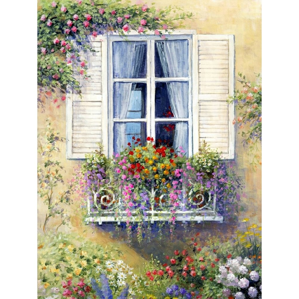 Window Flower | Diamond Painting