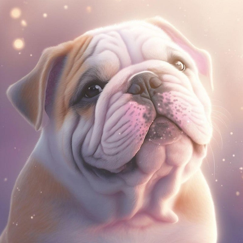 Dog English Bulldog | Diamond Painting