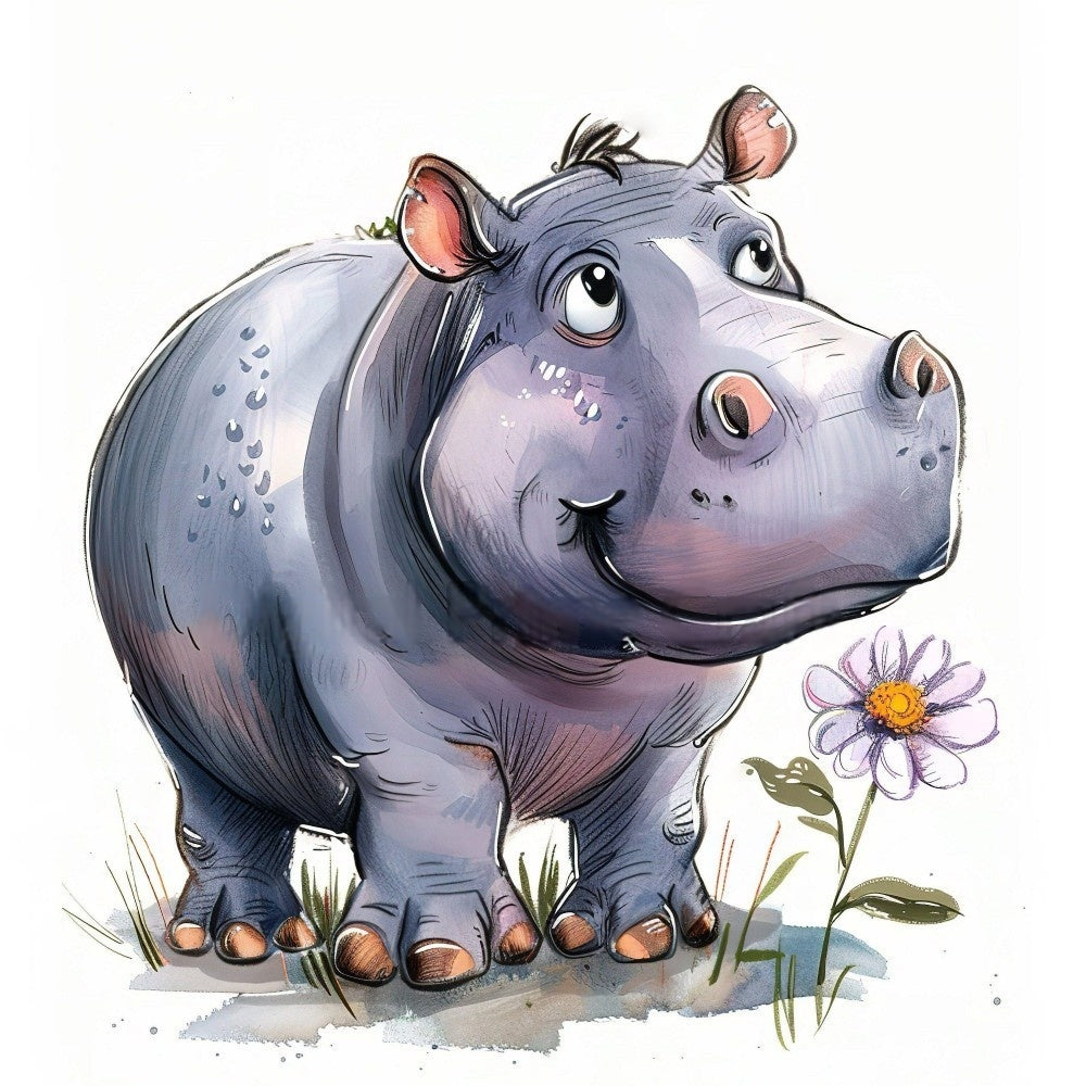 Hippo | Diamond Painting