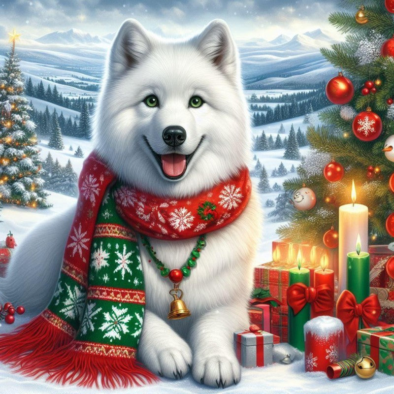 Christmas Dog | Diamond Painting