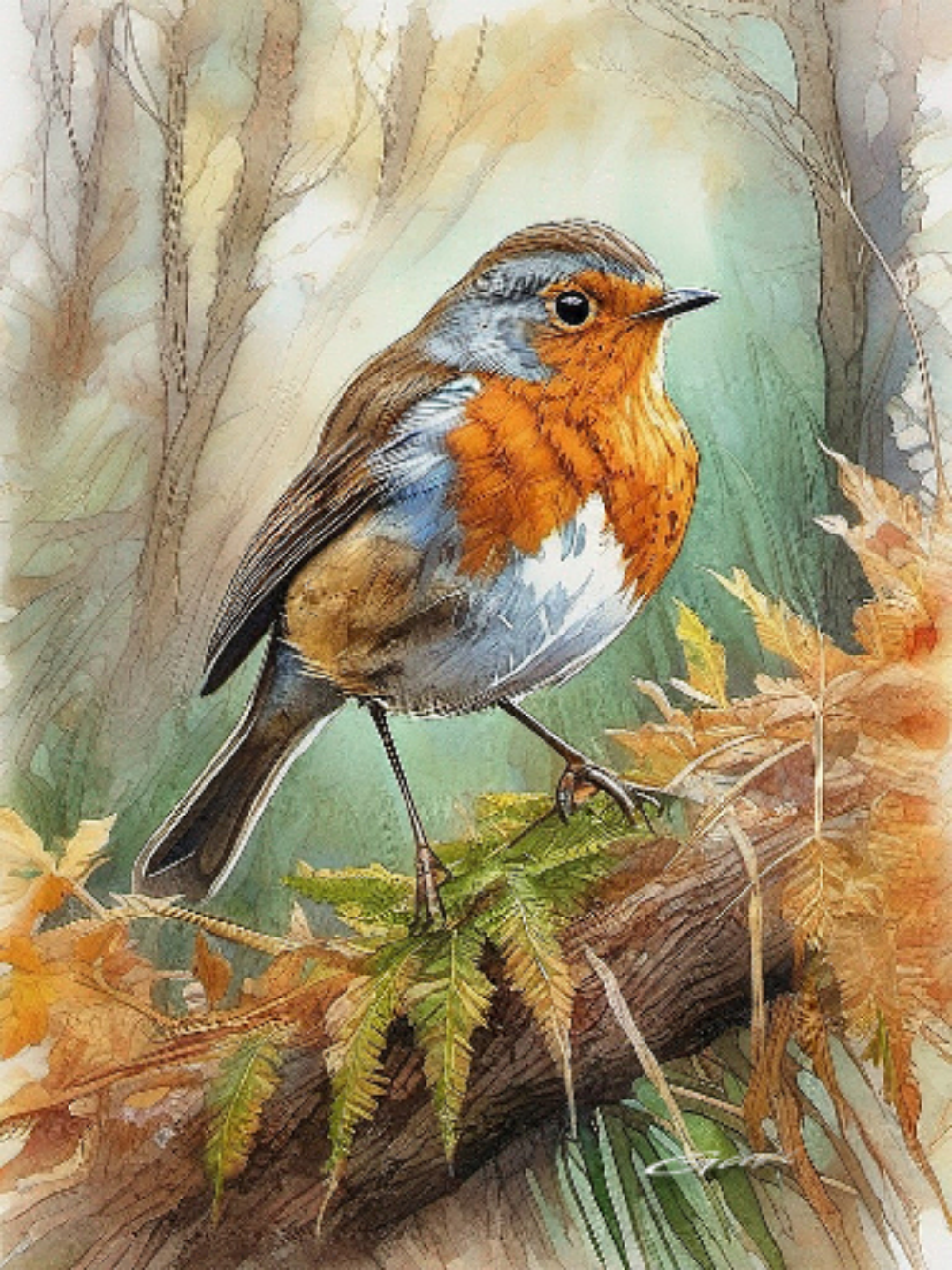 Robin Bird | Diamond Painting