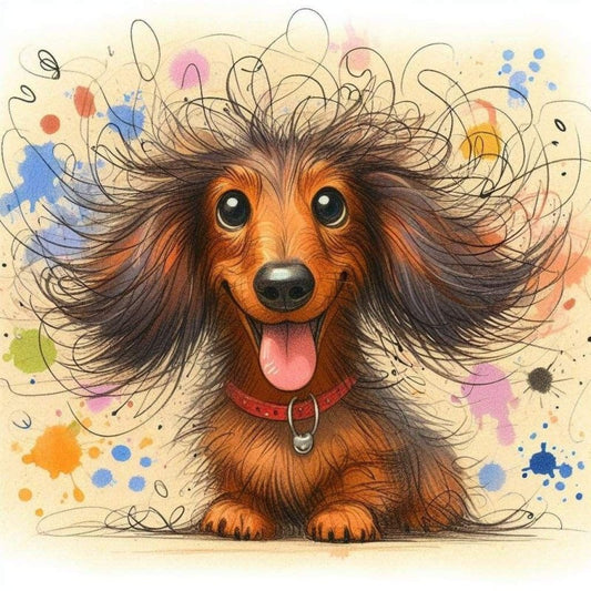 Dachshund Dog | Diamond Painting