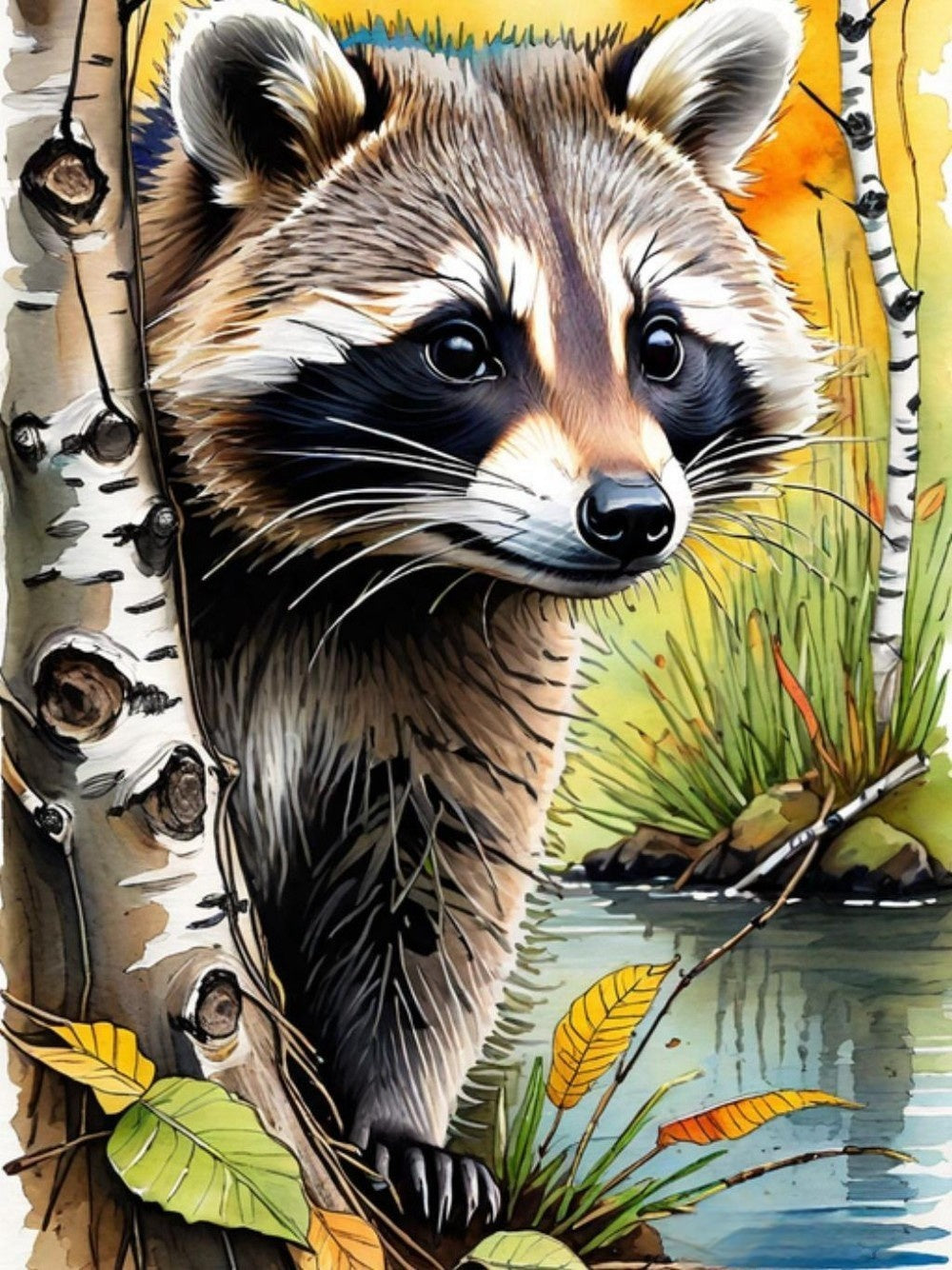 Raccoon | Diamond Painting