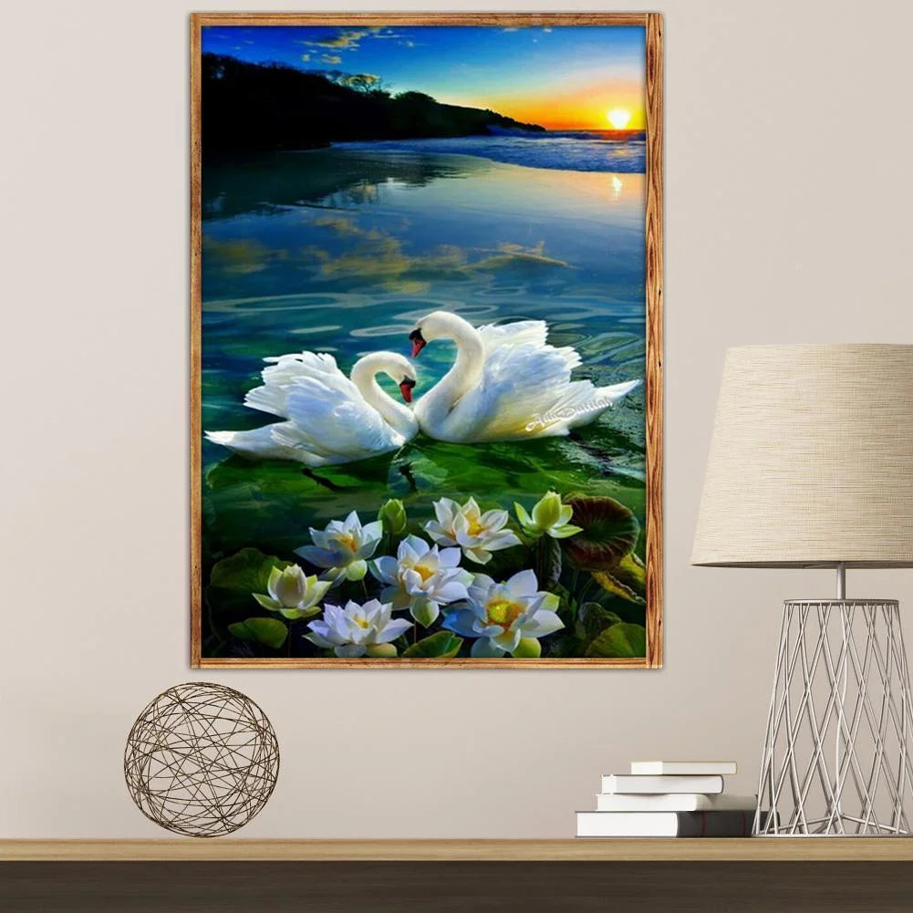 Swan On The Lake | Diamond Painting
