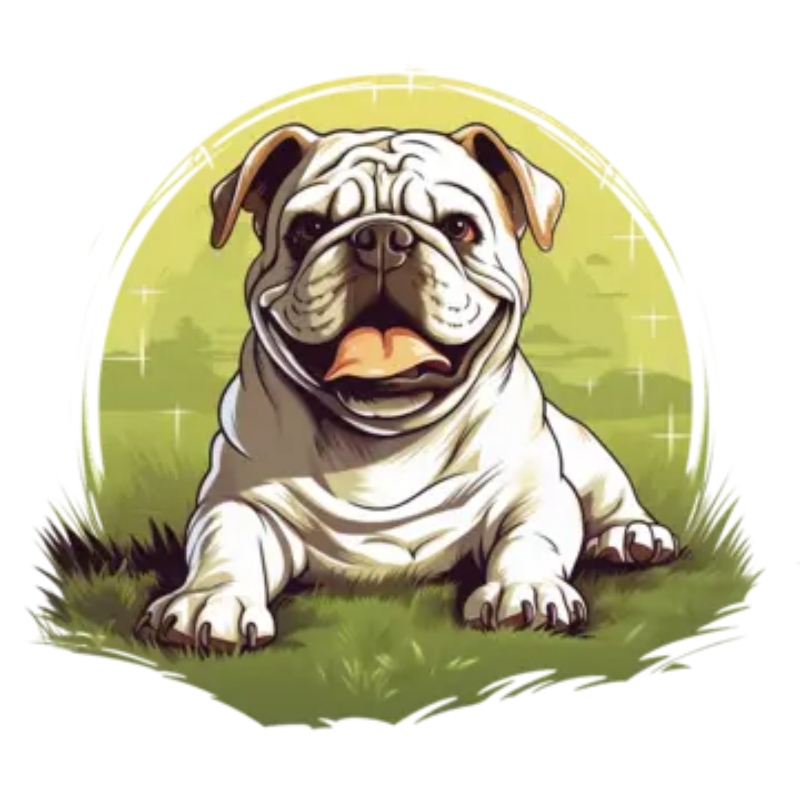 Dog English Bulldog | Diamond Painting