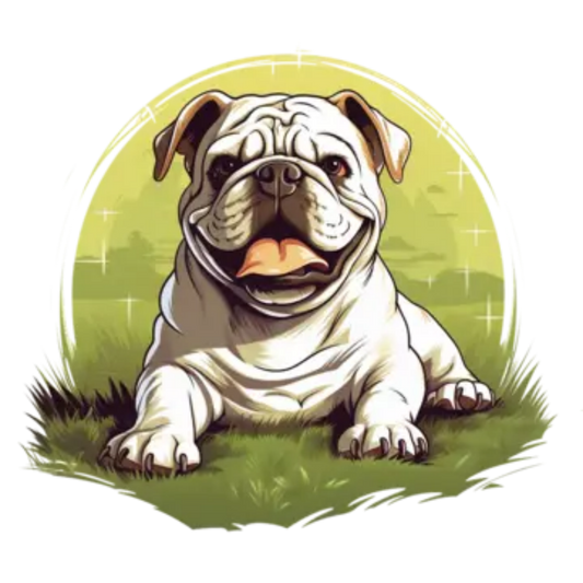 Dog English Bulldog | Diamond Painting