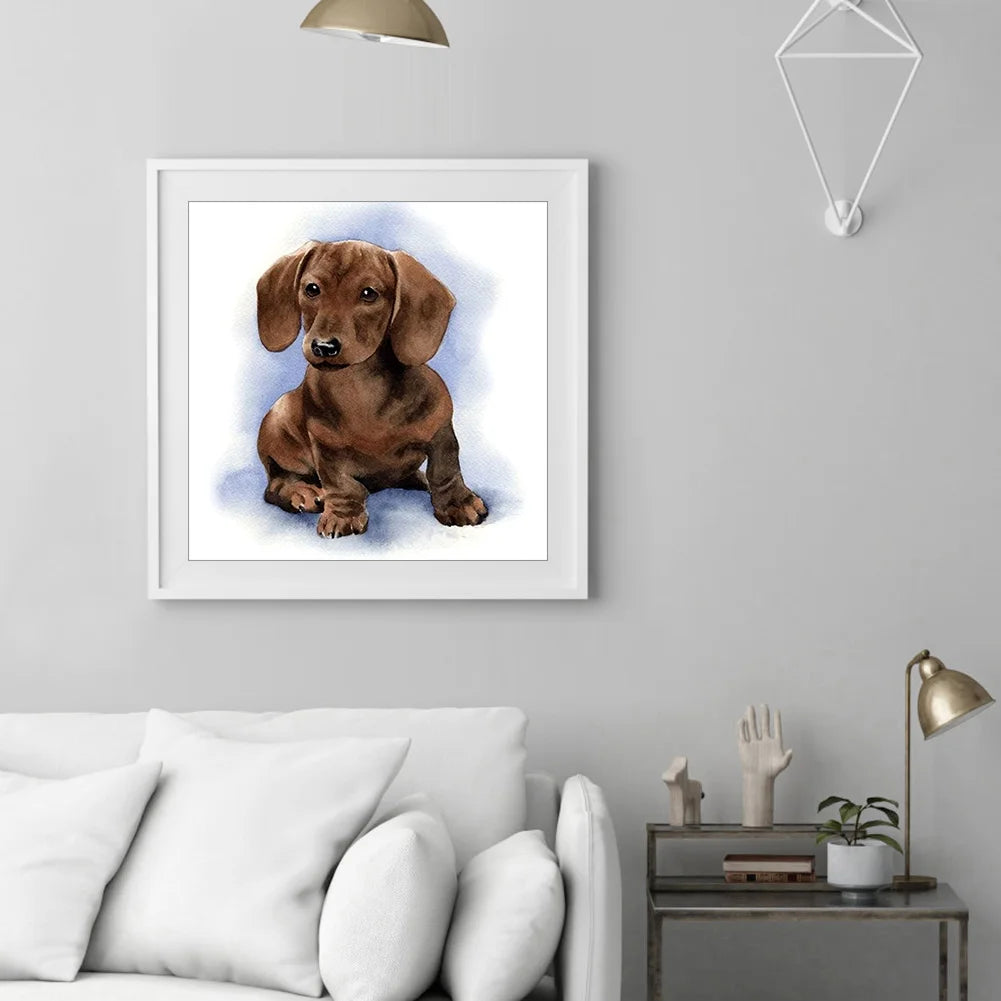 Brown Dog | Diamond Painting