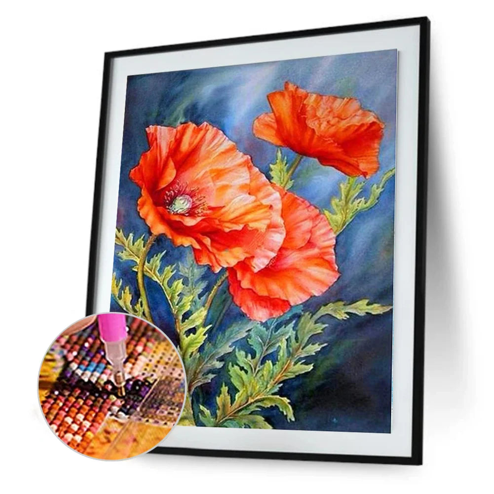 Red Flower | Diamond Painting