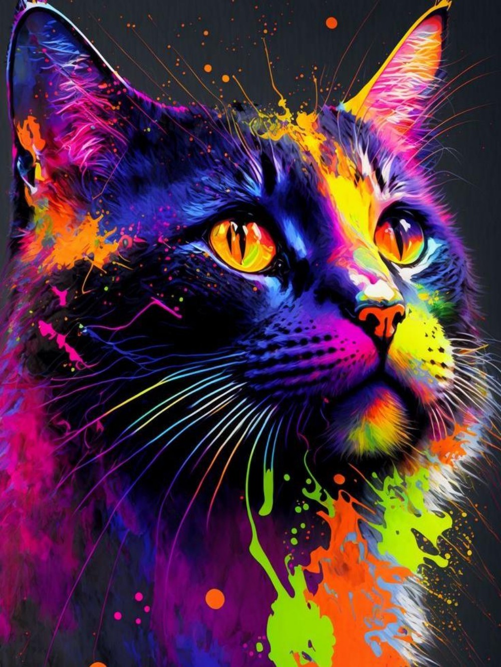 Colorful Cat | Diamond Painting