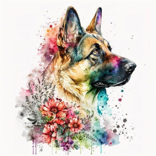 Dog German Shepherd | Diamond Painting