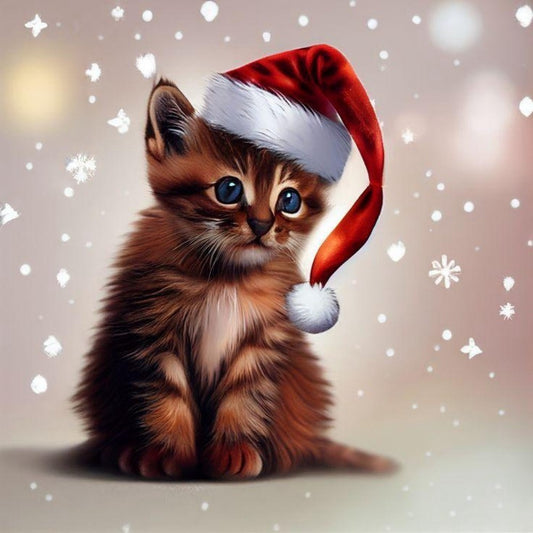 Christmas cat | Diamond Painting