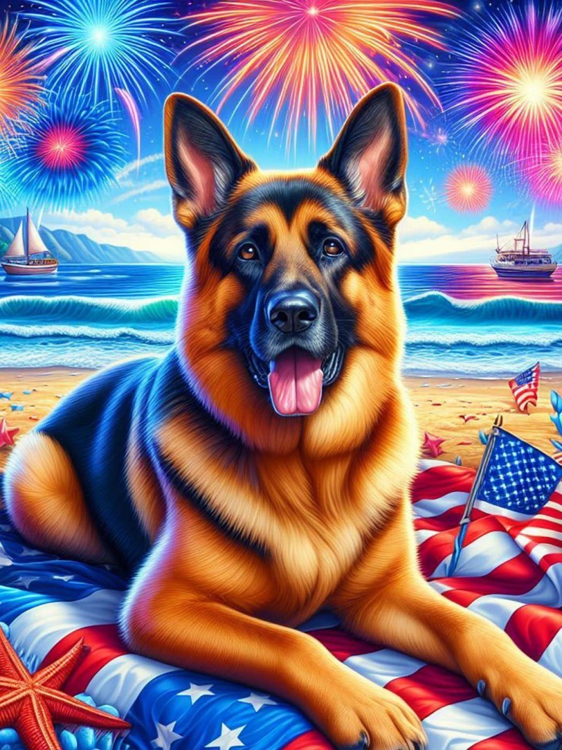 Dog German Shepherd | Diamond Painting