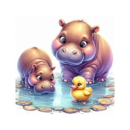 Hippo | Diamond Painting