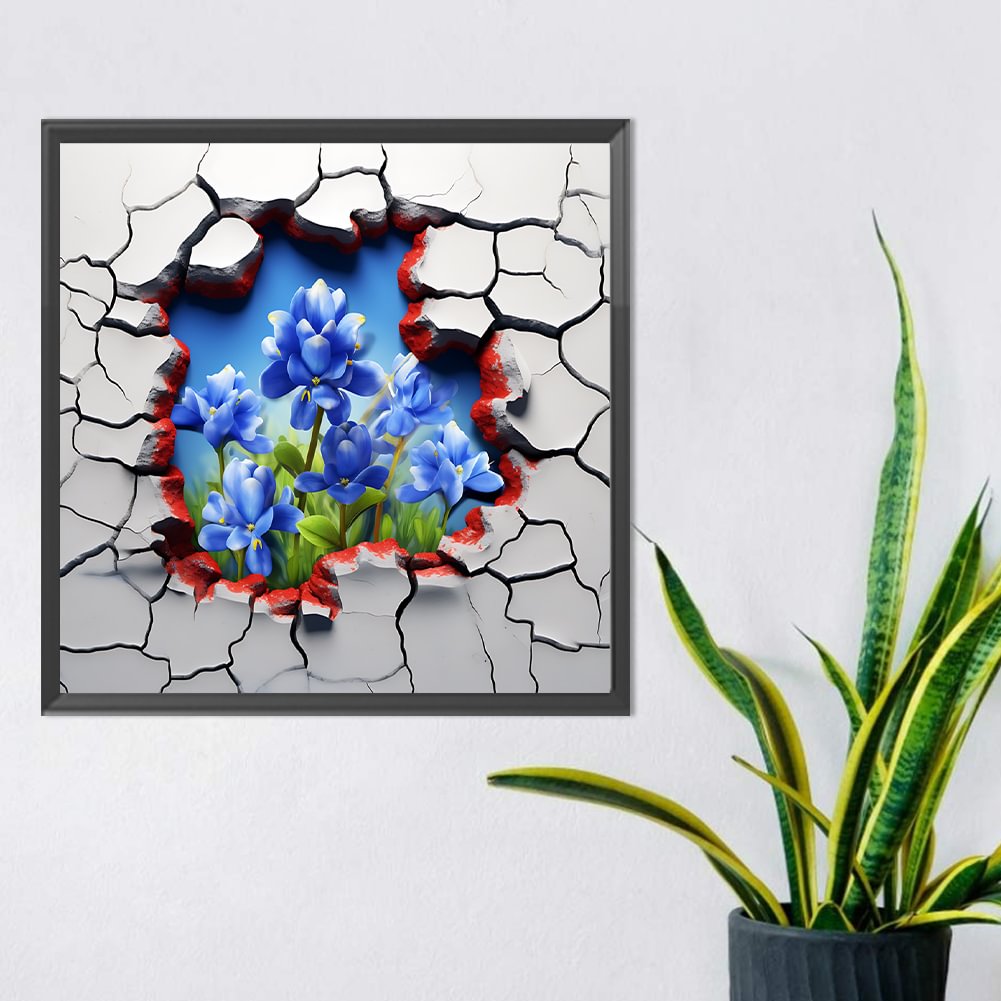 Flower In The Wall | Diamond Painting