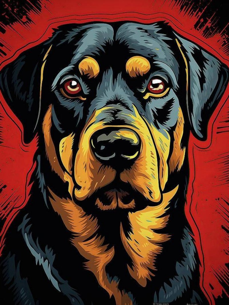 Rottweiler Dog | Diamond Painting