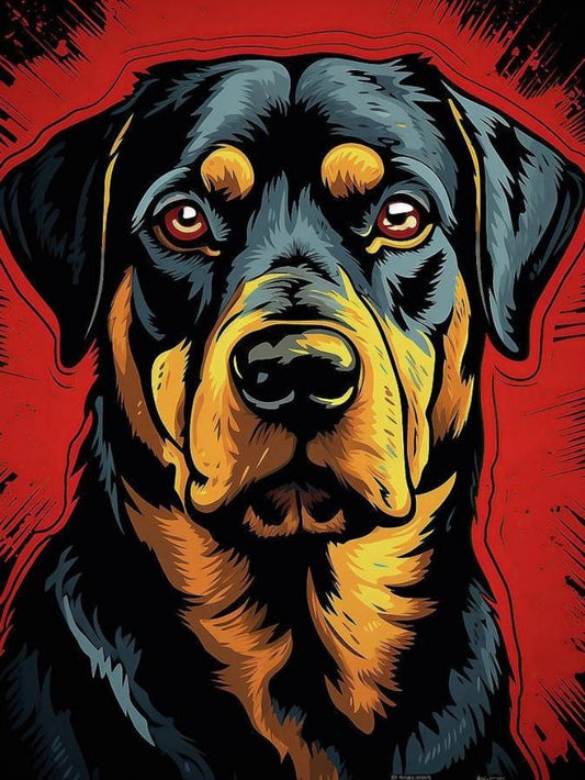 Rottweiler Dog | Diamond Painting